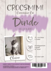 Croquettes Crocsmimi pour chaton – dinde et poulet