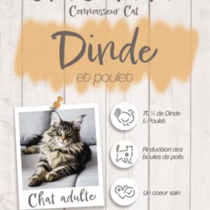 Croquettes Crocsmimi pour chat adulte – dinde et poulet