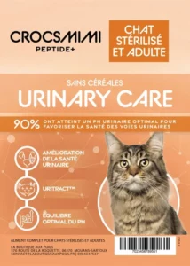 Croquettes Crocsmimi Peptide+ pour chat stérilisé – soins urinaires et équilibre du pH
