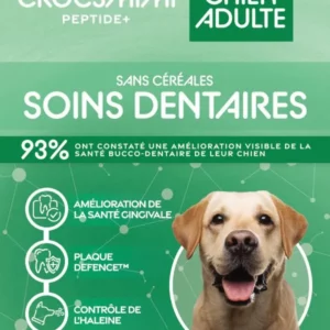 Croquettes Crocsmimi Peptide+ pour chien adulte – soins dentaires sans céréales