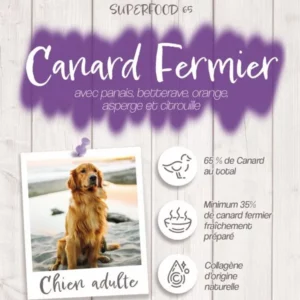 Croquettes Crocsmimi pour chien adulte – recette canard fermier