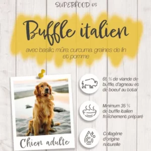 Croquettes Crocsmimi pour chien adulte – recette buffle italien